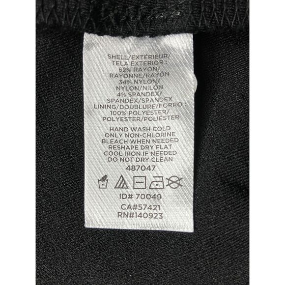 LOFT Black Wrap Dress Long Sleeve V-Neck Size Small Tall NWT - Picture 6 of 6